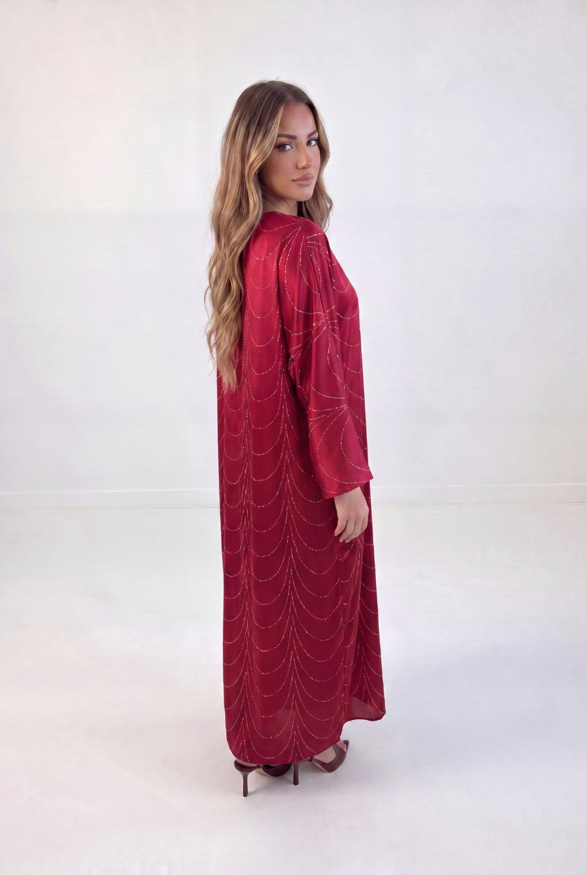 Embellished Drape Kaftan