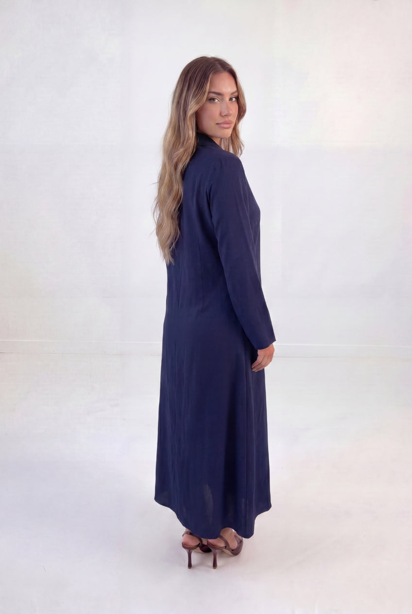 Lace-up Long Dress