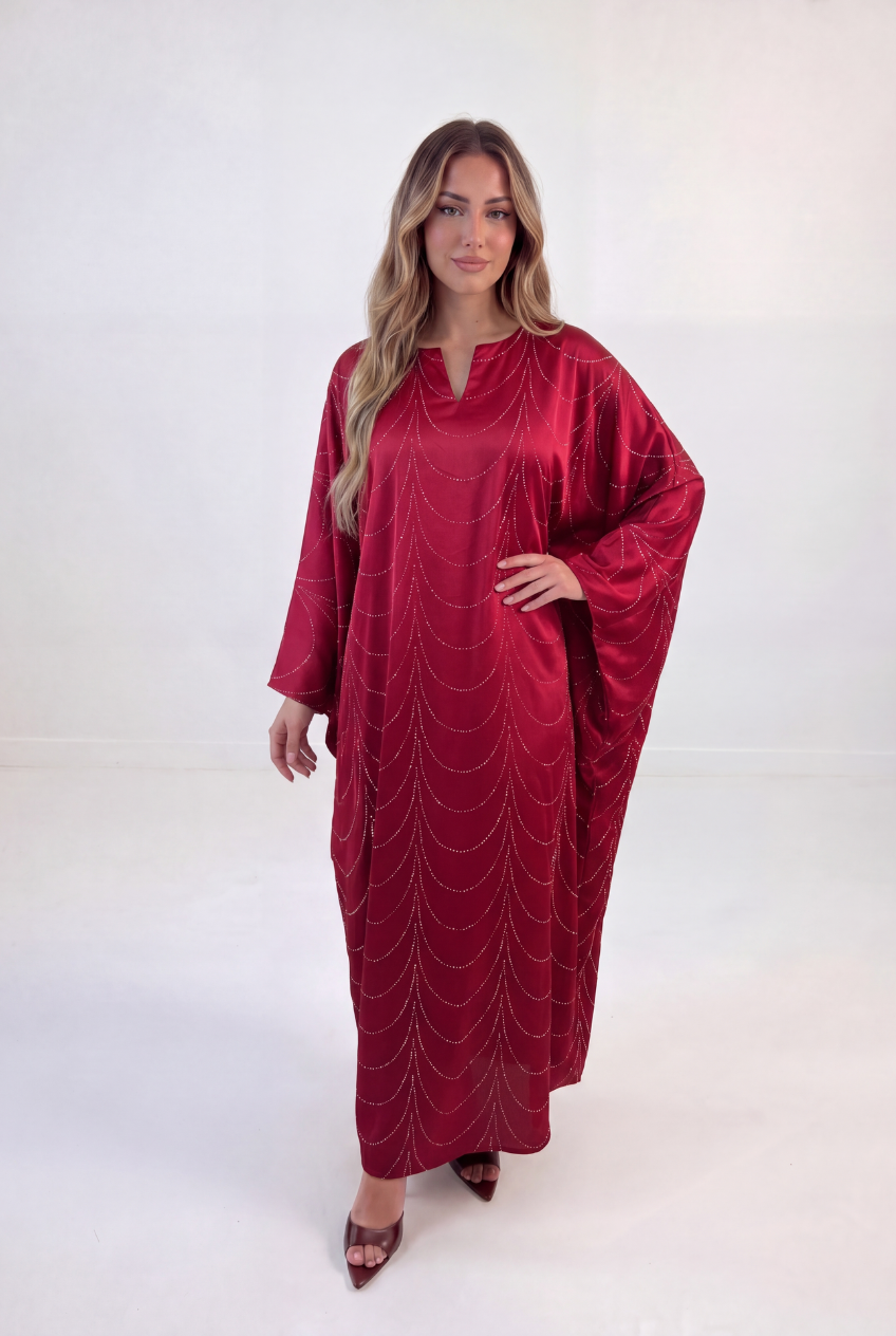 Embellished Drape Kaftan