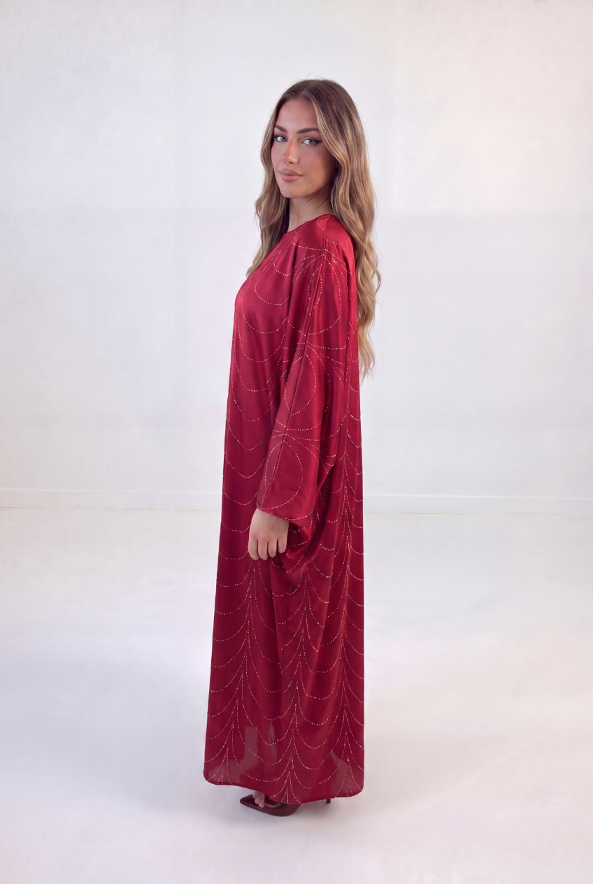 Embellished Drape Kaftan