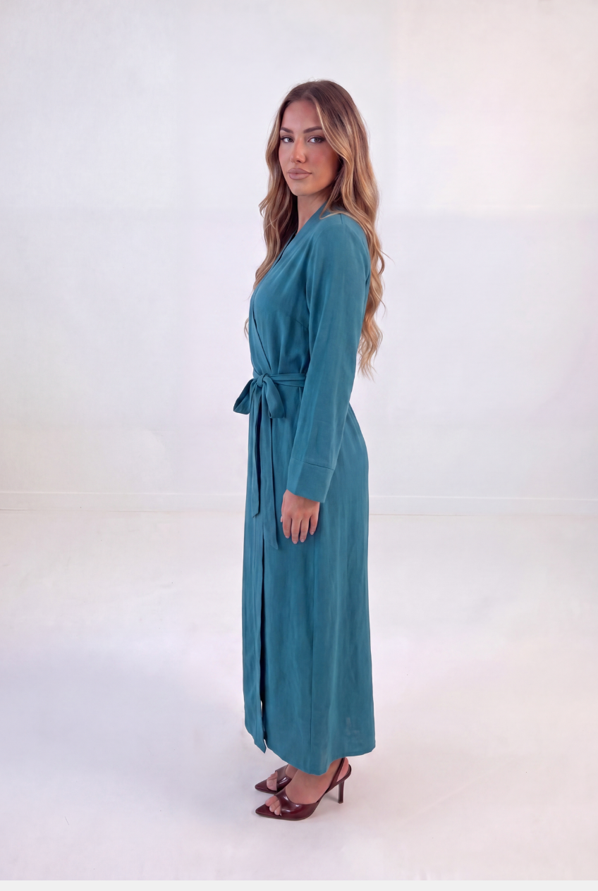 Lace-up Long Dress