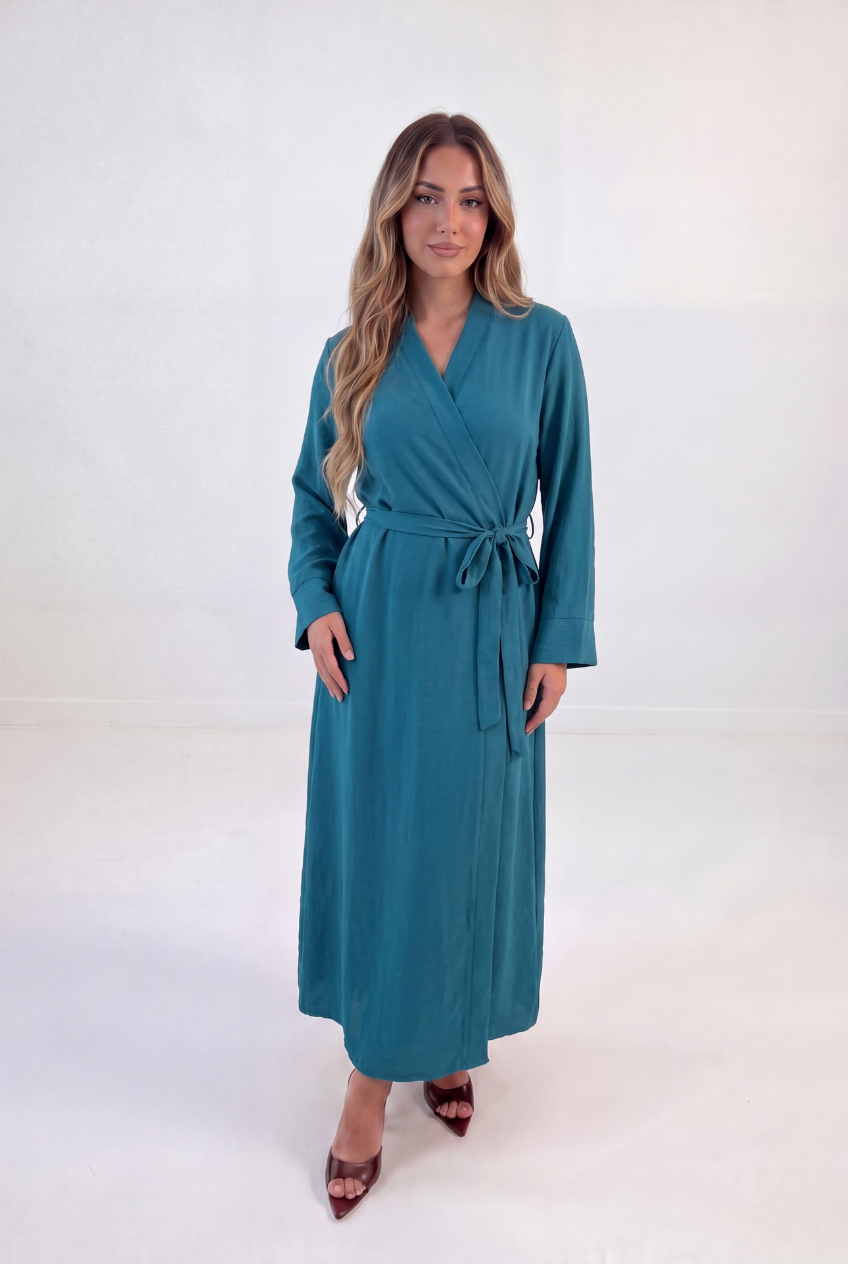 Lace-up Long Dress