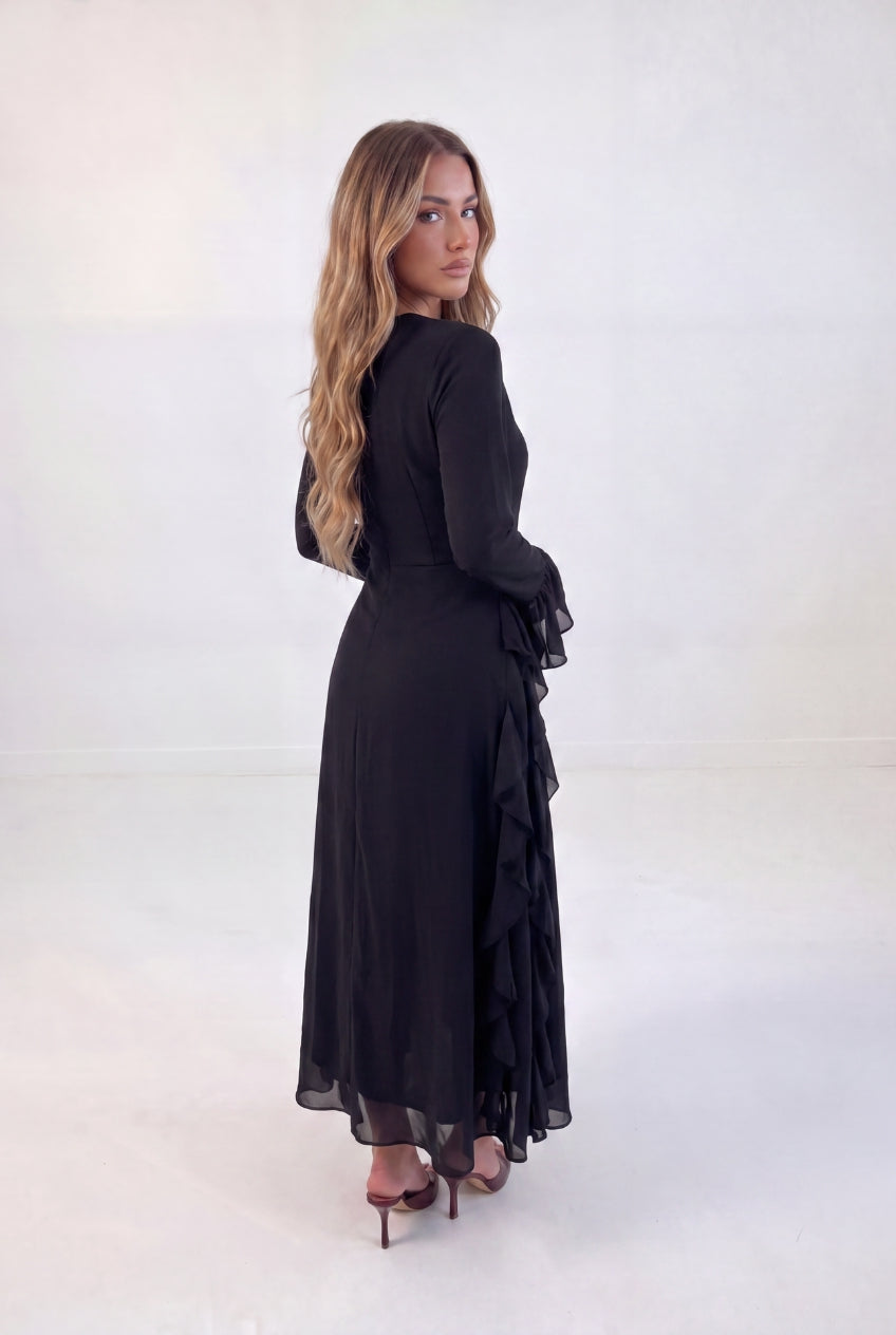 Waterfall Ruffle Maxi