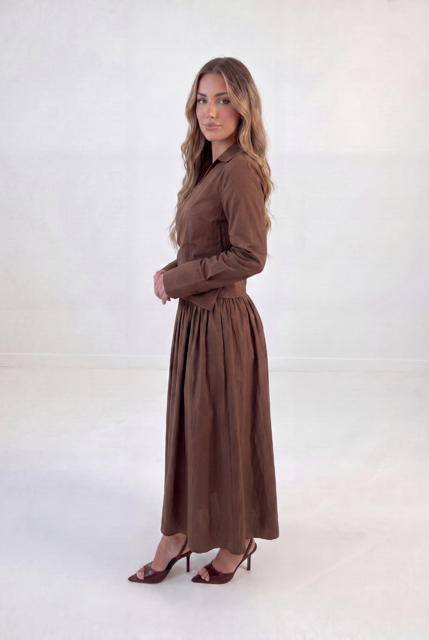 Cross Wrap Skirt Set