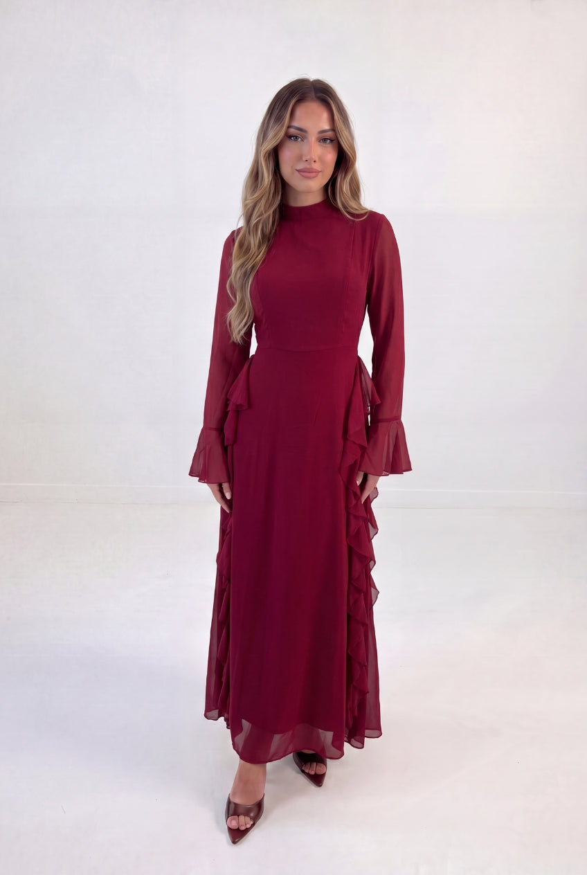 Cascade Frill Gown