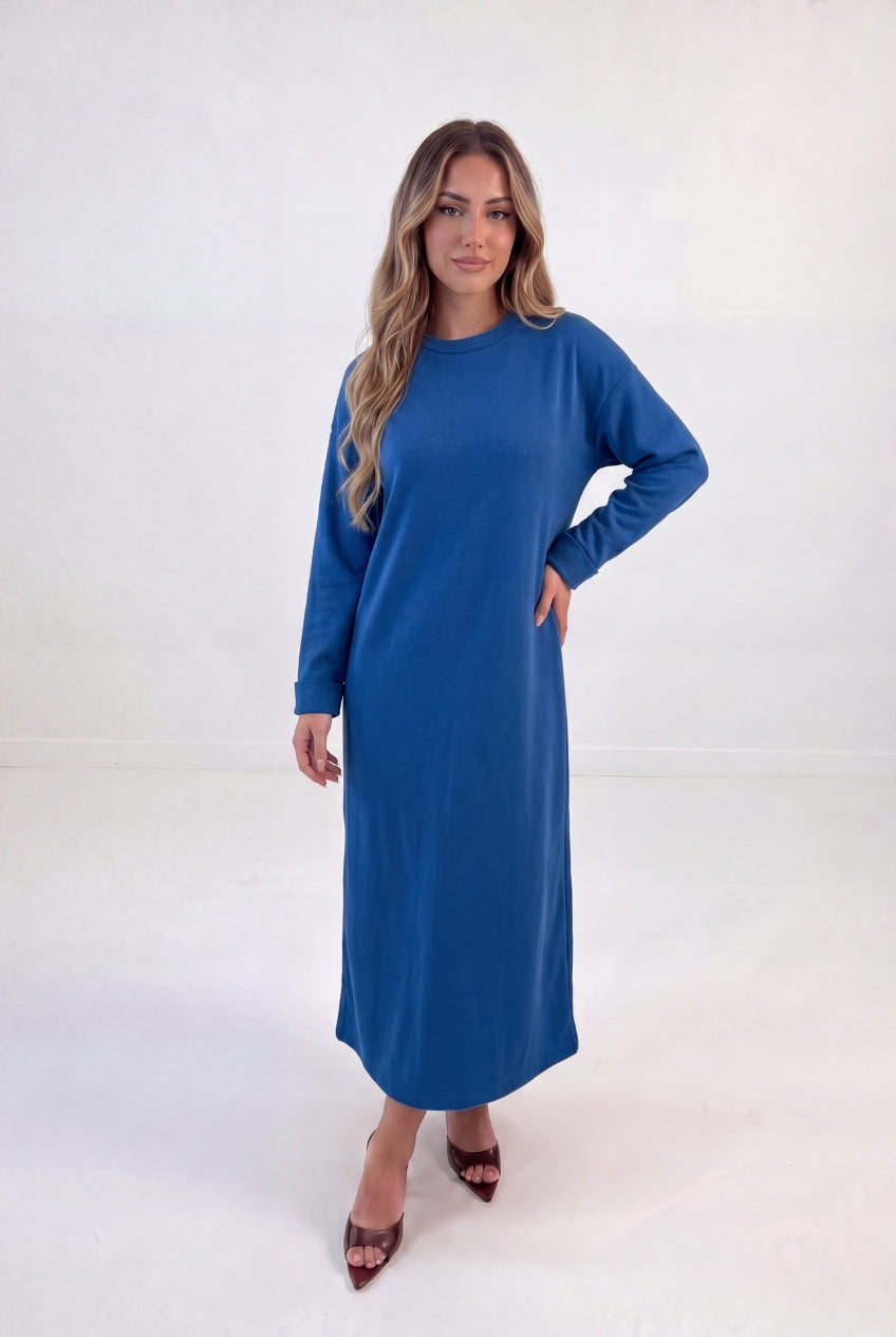 Mock Neck Pullover Maxi