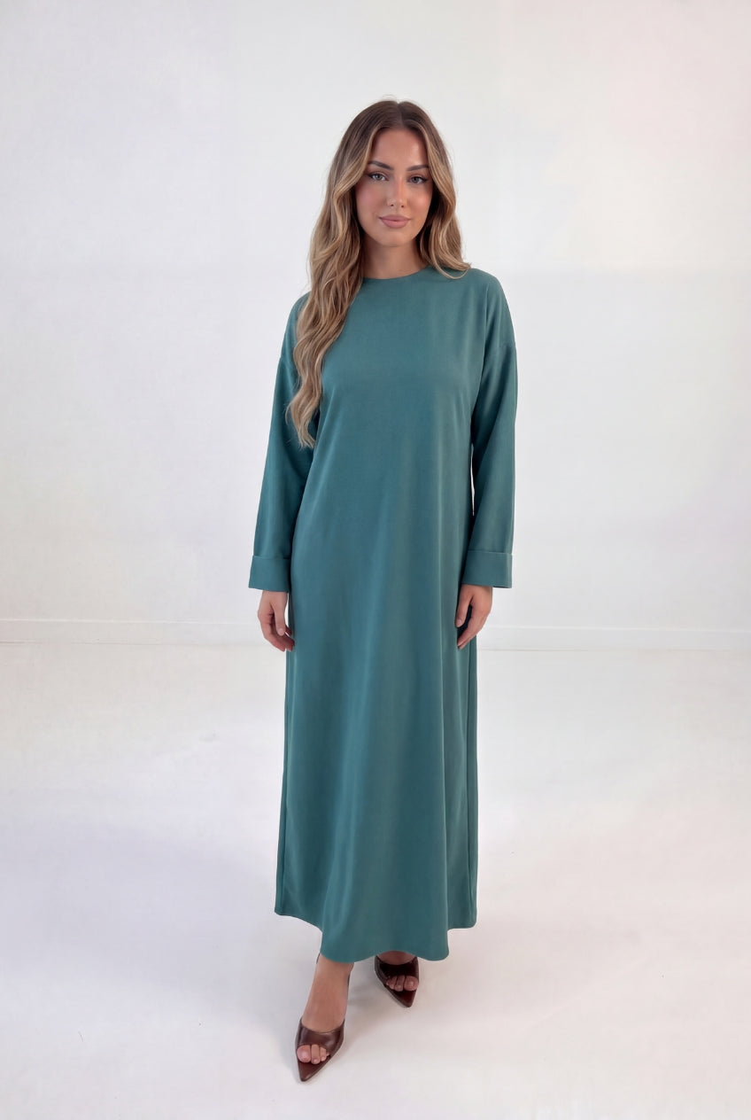 Mock Neck Pullover Maxi