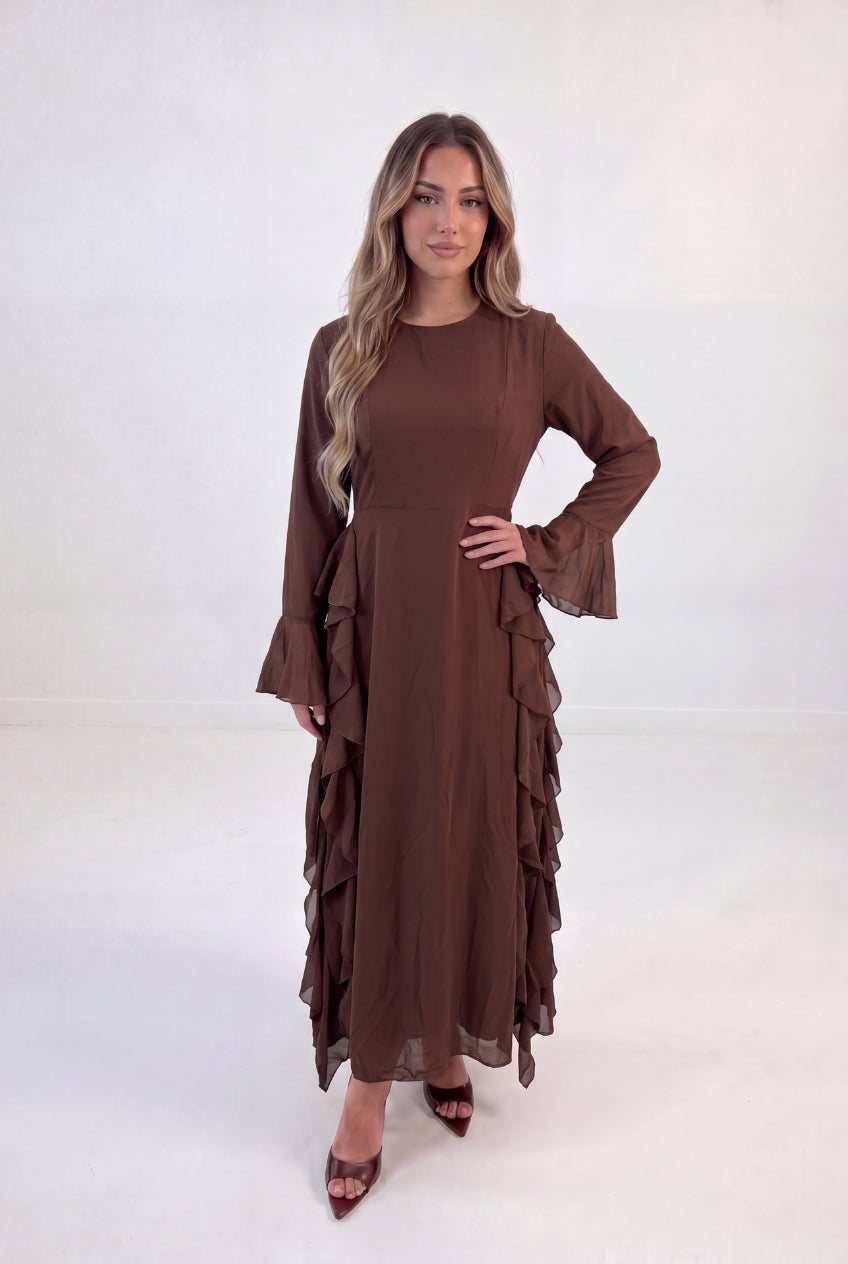 Waterfall Ruffle Maxi