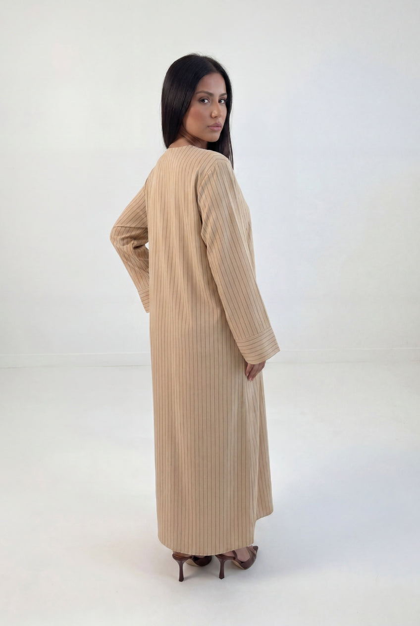 Pinstripe Modest Maxi