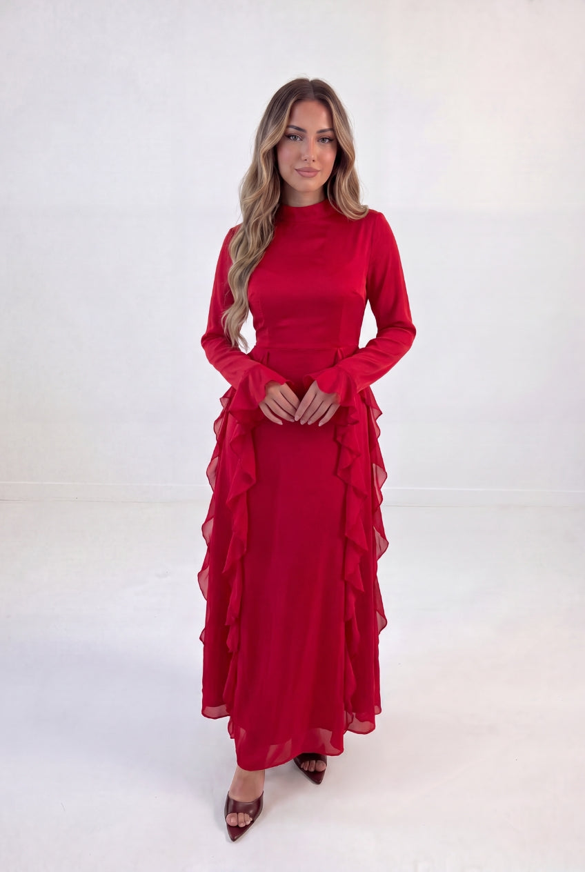Cascade Frill Gown