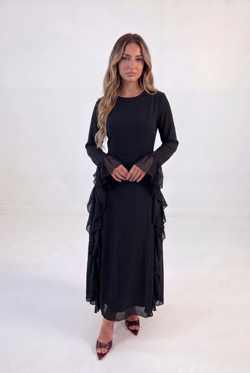 Waterfall Ruffle Maxi
