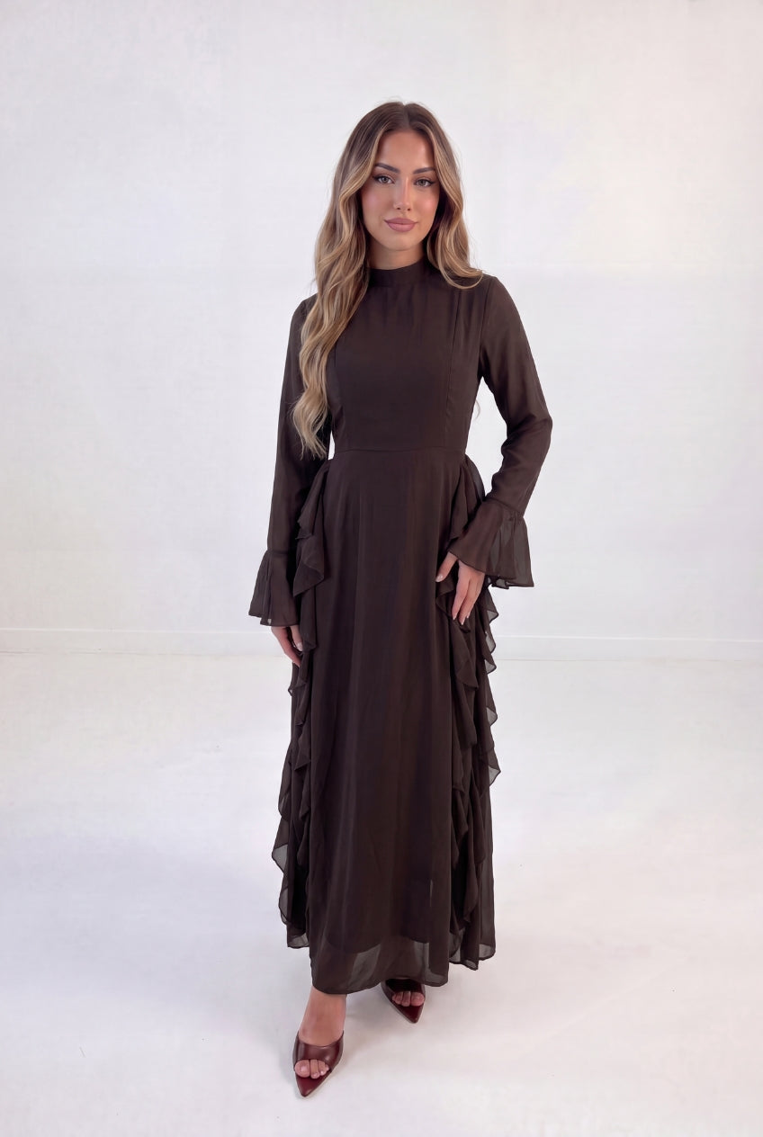 Cascade Frill Gown