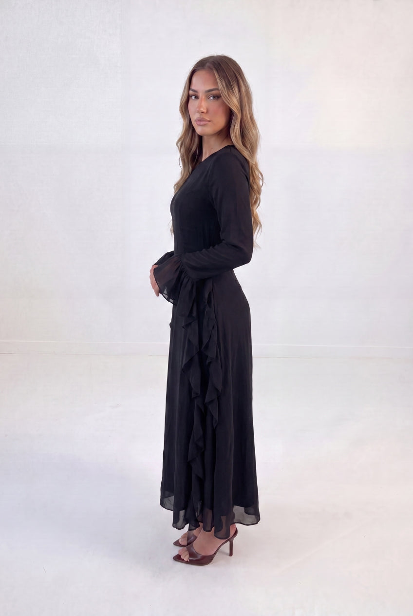 Waterfall Ruffle Maxi