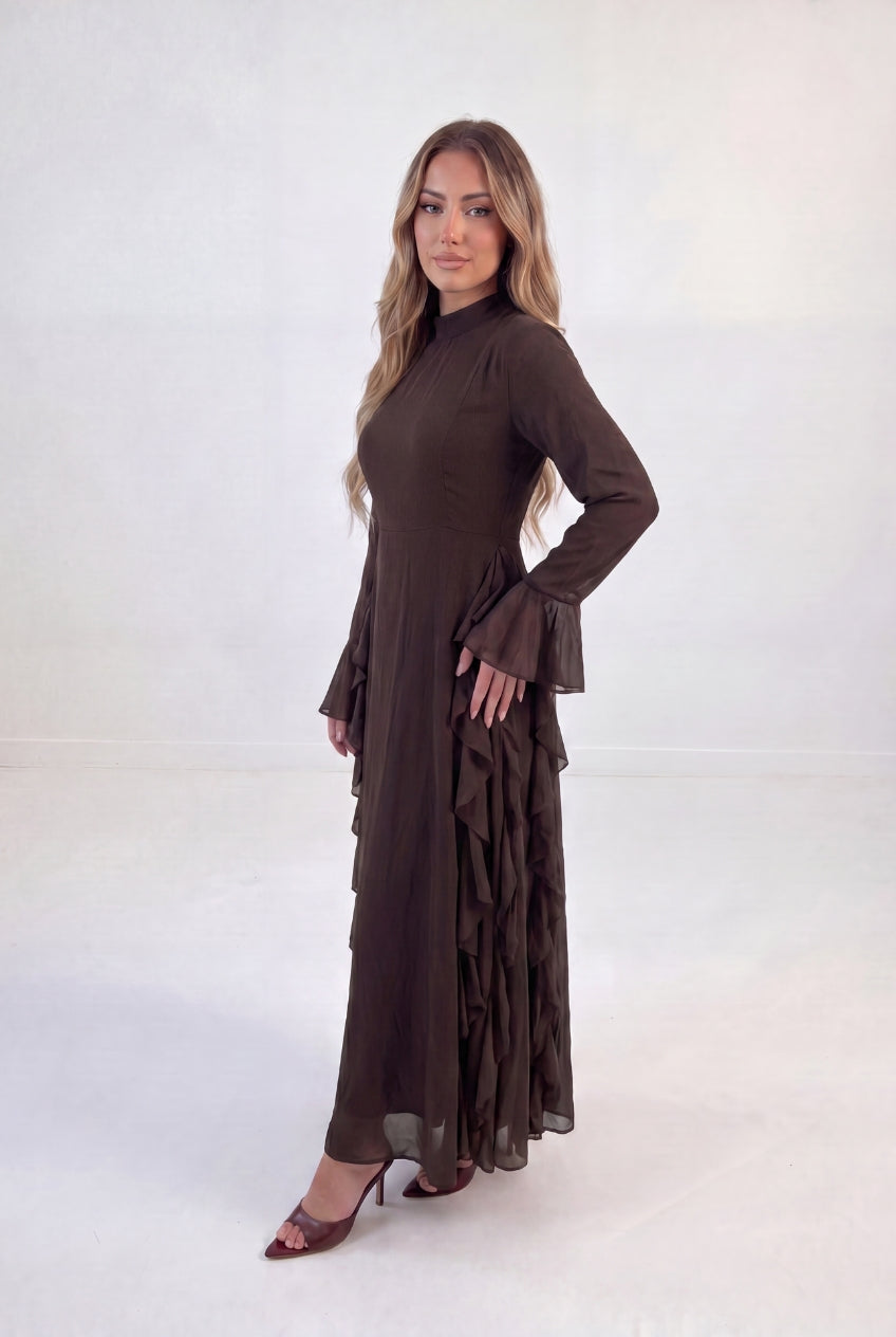 Cascade Frill Gown