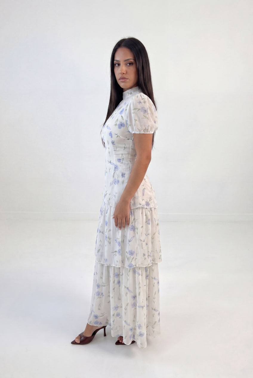 Floral Peplum Maxi