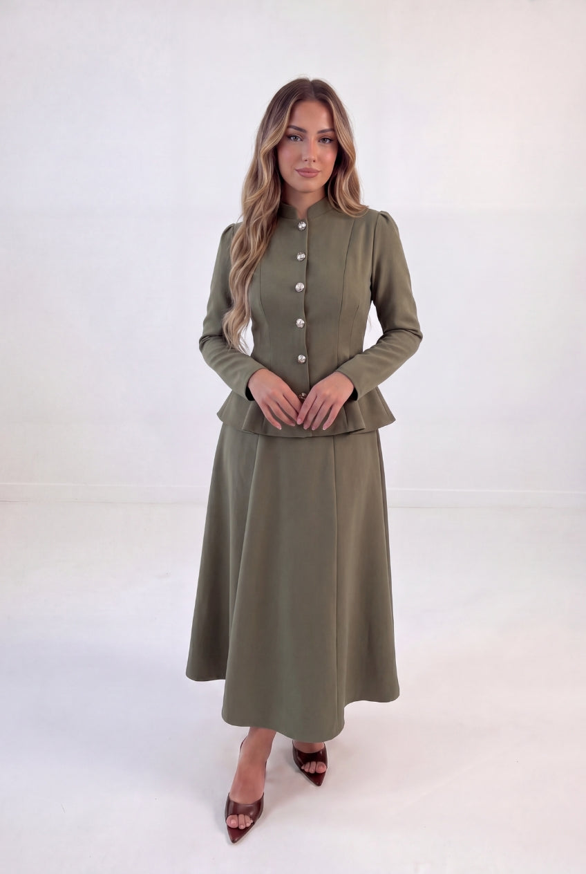 Structured Peplum Set